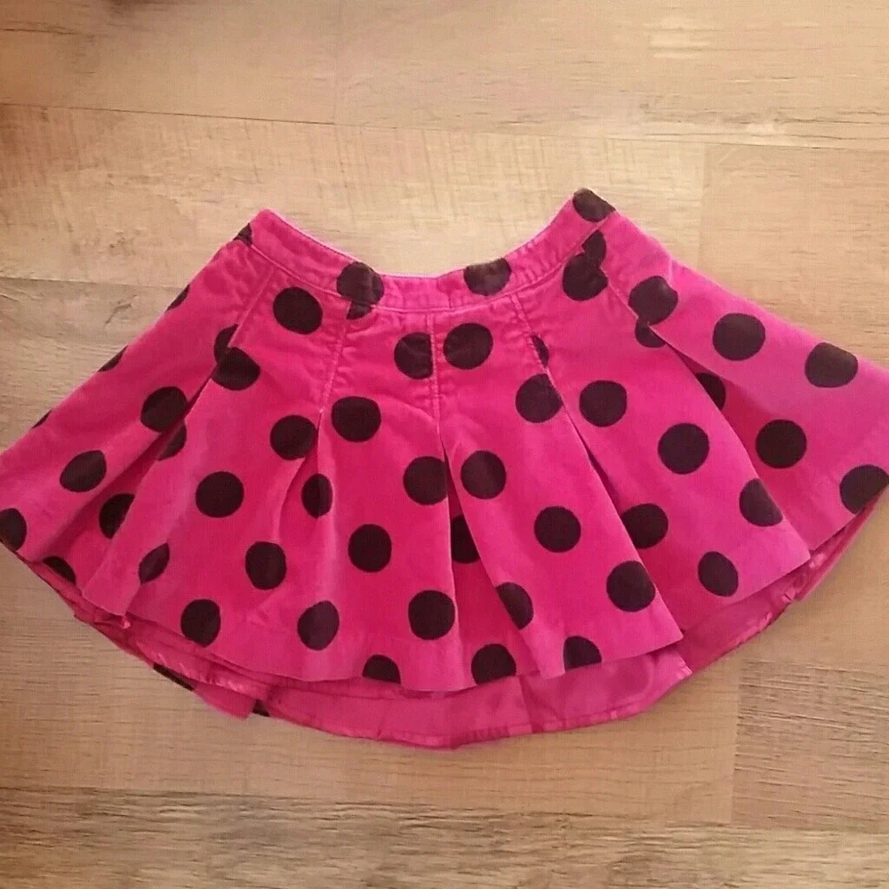 Faded Glory Black Turtleneck with‎ Baby GAP Pink Polka Dot Skirt Outfit Size 3T